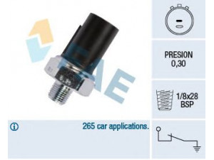 FAE 12990 alyvos slėgio jungiklis 
 Variklis -> Variklio elektra
94750-37000, 94750-37100, 94750 37000