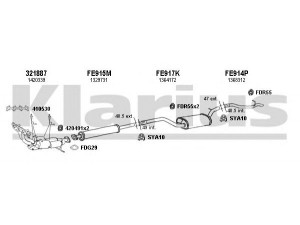 KLARIUS 361976U išmetimo sistema 
 Išmetimo sistema -> Išmetimo sistema, visa