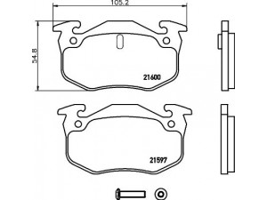 MINTEX MDK0179 stabdžių rinkinys, diskiniai stabdžiai
4246G6, 4249F5, 95661749, 96012770
