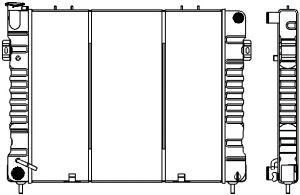 SAKURA  Automotive 1231-0304 radiatorius, variklio aušinimas
