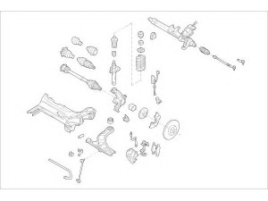 DELPHI VW-13099-F rato pakaba 
 Ašies montavimas/vairavimo mechanizmas/ratai -> Prekių paieška pagal schemą