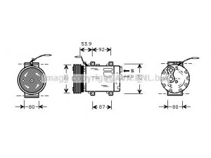 AVA QUALITY COOLING RTK073 kompresorius, oro kondicionierius 
 Oro kondicionavimas -> Kompresorius/dalys
7700111036, 7700406440