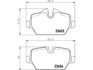 HELLA PAGID 8DB 355 011-271 stabdžių trinkelių rinkinys, diskinis stabdys 
 Techninės priežiūros dalys -> Papildomas remontas
34121288889, 34121288890, 34216767145