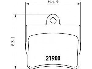 HELLA 8DB 355 008-311 stabdžių trinkelių rinkinys, diskinis stabdys 
 Techninės priežiūros dalys -> Papildomas remontas
0024205120, 002420512037, 0054201820