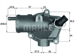 MAHLE ORIGINAL TH 11 87 termostatas, aušinimo skystis 
 Aušinimo sistema -> Termostatas/tarpiklis -> Thermostat
05080146AA, 05080146AB, 5080146 AB