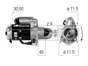 ERA 220278 starteris 
 Elektros įranga -> Starterio sistema -> Starteris
004 141 81 01, 004 151 62 01, 004 151 84 01
