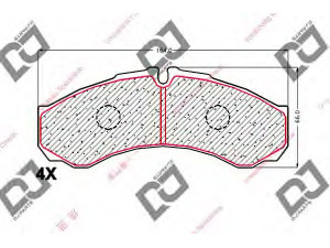 DJ PARTS BP1914 stabdžių trinkelių rinkinys, diskinis stabdys 
 Techninės priežiūros dalys -> Papildomas remontas
42470835