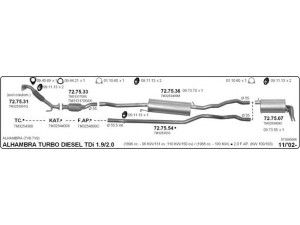 IMASAF 573000006 išmetimo sistema 
 Išmetimo sistema -> Išmetimo sistema, visa