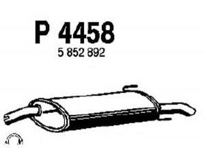 FENNO P4458 galinis duslintuvas 
 Išmetimo sistema -> Duslintuvas
5852892, 5852902, 5852903, 5852949
