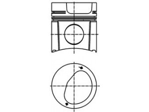 KOLBENSCHMIDT 99393600 stūmoklis 
 Variklis -> Cilindrai/stūmokliai
300304K