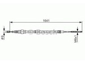 BOSCH 1 987 477 627 trosas, stovėjimo stabdys 
 Stabdžių sistema -> Valdymo svirtys/trosai
6N0 609 721 L, 6N0 609 721 H, 6N0 609 721 L