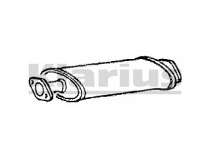 KLARIUS VO303J vidurinis duslintuvas 
 Išmetimo sistema -> Duslintuvas
3450200, 34502005