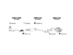 VENEPORTE 010021 išmetimo sistema 
 Išmetimo sistema -> Išmetimo sistema, visa