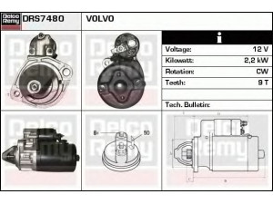 DELCO REMY DRS7480 starteris 
 Elektros įranga -> Starterio sistema -> Starteris
9162928