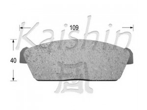 KAISHIN D9023 stabdžių trinkelių rinkinys, diskinis stabdys