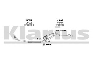 KLARIUS 270102E išmetimo sistema 
 Išmetimo sistema -> Išmetimo sistema, visa