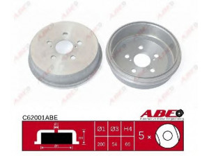 ABE C62001ABE stabdžių būgnas 
 Stabdžių sistema -> Būgninis stabdys -> Stabdžių būgnas
42431-32020