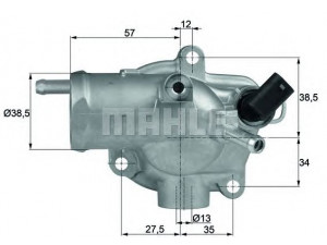 BEHR TH 13 92 termostatas, aušinimo skystis 
 Aušinimo sistema -> Termostatas/tarpiklis -> Thermostat
611 200 06 15, 611 203 12 75