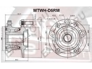ASVA MTWH-D5RM rato stebulė 
 Ašies montavimas/vairavimo mechanizmas/ratai -> Rato stebulė/montavimas -> Rato stebulė
3730.36, 3785A019, 3730.36, 3730.36