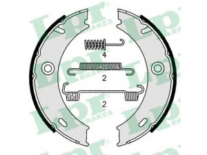 LPR 07969 stabdžių trinkelių komplektas, stovėjimo stabdis 
 Stabdžių sistema -> Rankinis stabdys
2D0609525A