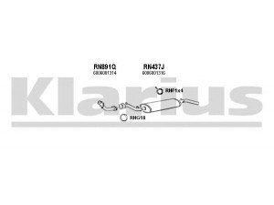 KLARIUS 720434U išmetimo sistema 
 Išmetimo sistema -> Išmetimo sistema, visa