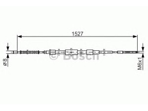 BOSCH 1 987 477 164 trosas, stovėjimo stabdys 
 Stabdžių sistema -> Valdymo svirtys/trosai
191 609 721 E, 191 609 721 E