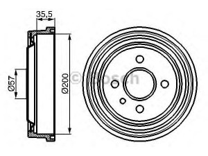 BOSCH 0 986 477 021 stabdžių būgnas 
 Stabdžių sistema -> Būgninis stabdys -> Stabdžių būgnas
90193915, 5 68 053, 5 68 058, 90086194