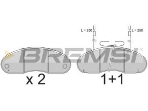 BREMSI BP7243 stabdžių trinkelių rinkinys, diskinis stabdys 
 Techninės priežiūros dalys -> Papildomas remontas
7701203895