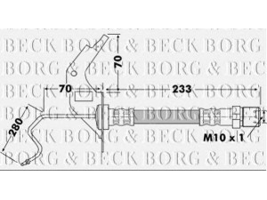 BORG & BECK BBH7119 stabdžių žarnelė 
 Stabdžių sistema -> Stabdžių žarnelės
13 116 133, 13116133, 13334947