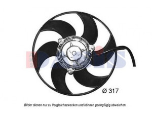 AKS DASIS 068065N ventiliatorius, radiatoriaus 
 Aušinimo sistema -> Oro aušinimas
125377
