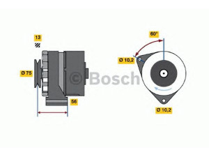BOSCH 0 120 489 035 kintamosios srovės generatorius