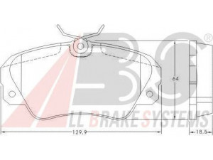 A.B.S. 36749 OE stabdžių trinkelių rinkinys, diskinis stabdys 
 Techninės priežiūros dalys -> Papildomas remontas
1605004, 1605033, 1605782, 1605932