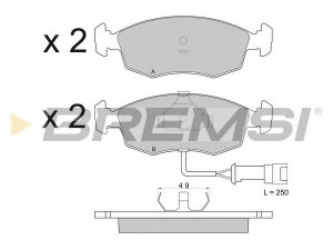 BREMSI BP2282 stabdžių trinkelių rinkinys, diskinis stabdys 
 Techninės priežiūros dalys -> Papildomas remontas
1128983, 1145456, 1629697, 1632792