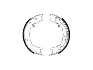 HELLA PAGID 8DA 355 050-731 stabdžių trinkelių komplektas, stovėjimo stabdis 
 Stabdžių sistema -> Rankinis stabdys
583052HA10, 5835026A00, 5835026A10