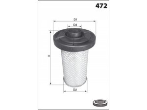 MECAFILTER EL2213 oro filtras 
 Techninės priežiūros dalys -> Techninės priežiūros intervalai
95643756, 95643756, 144401
