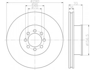 HELLA PAGID 8DD 355 117-651 stabdžių diskas 
 Stabdžių sistema -> Diskinis stabdys -> Stabdžių diskas
9054210012, 905421011207, A9054210012