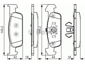 BOSCH 0 986 TB3 209 stabdžių trinkelių rinkinys, diskinis stabdys 
 Techninės priežiūros dalys -> Papildomas remontas
41 06 023 96R, 41 06 096 46R, 410602396R