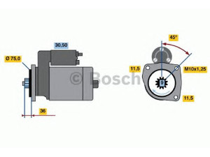 BOSCH 0 986 012 851 starteris 
 Elektros įranga -> Starterio sistema -> Starteris
31200-679-814, 31200-689-006, 31200-689-016