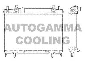 AUTOGAMMA 101176 radiatorius, variklio aušinimas