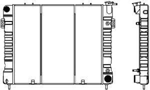 SAKURA  Automotive 1231-0308 radiatorius, variklio aušinimas