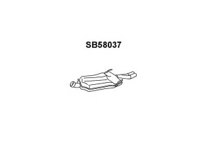 VENEPORTE SB58037 galinis duslintuvas 
 Išmetimo sistema -> Duslintuvas
4235990