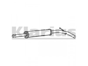 KLARIUS VW330B vidurinis duslintuvas 
 Išmetimo sistema -> Duslintuvas
6N0253209A, 6N0253209G, 6N0253209L