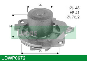 LUCAS ENGINE DRIVE LDWP0672 vandens siurblys 
 Aušinimo sistema -> Vandens siurblys/tarpiklis -> Vandens siurblys
46415972, 46432248, 46515970, 60814609