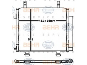 HELLA 8FC 351 316-571 kondensatorius, oro kondicionierius 
 Oro kondicionavimas -> Kondensatorius
27650-4A00D