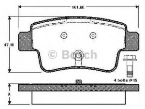 BOSCH 0 986 TB2 973 stabdžių trinkelių rinkinys, diskinis stabdys 
 Techninės priežiūros dalys -> Papildomas remontas
77363959, 1605356, 93189823