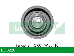 LUCAS ENGINE DRIVE LD0228 įtempiklio skriemulys, paskirstymo diržas
