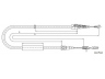CABOR 10.7512 trosas, stovėjimo stabdys 
 Stabdžių sistema -> Valdymo svirtys/trosai
8Z0609721A, 8Z0609722D