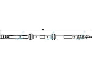 APEC braking HOS3742 stabdžių žarnelė 
 Stabdžių sistema -> Stabdžių žarnelės
7L6611701A