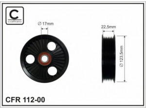 CAFFARO 112-00 kreipiantysis skriemulys, V formos rumbuotas diržas
UGCGBT8029