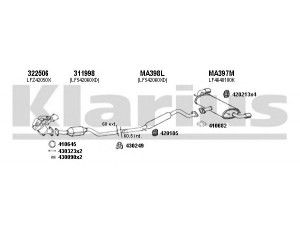 KLARIUS 570283E išmetimo sistema 
 Išmetimo sistema -> Išmetimo sistema, visa
